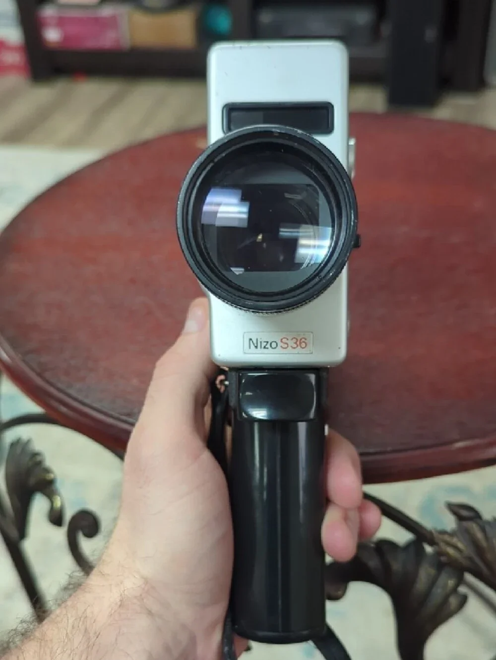 Vintage 8mm Film Camera - White and Black
